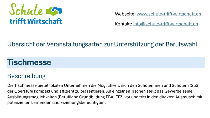 Tischmesse